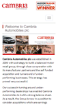 Mobile Screenshot of cambriaautomobilesplc.com